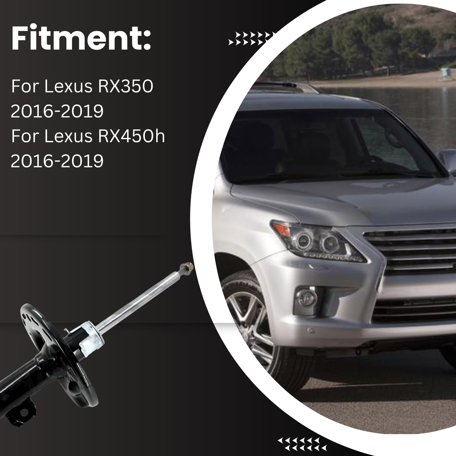 Amazon.com: YWEISPART Pair Front Shock Absorbers w/Adaptive